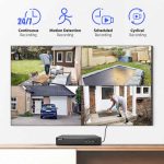 Clear 3K Lite recording for reliable property monitoring Works with TVI, AHD, CVI, CVBS and IP cameras Smart human and vehicle detection reduces false alerts