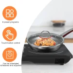 2200W Electric Induction Hob Portable Single Cooker Hot Plate Hobs Cooking Stove - Image 3