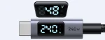 UGREEN Digital Display Screen USB-C Cable 240W PD3.1 Type-C Cord - Image 2
