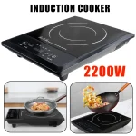 2200W Electric Induction Hob Portable Single Cooker Hot Plate Hobs Cooking Stove