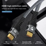 8K HDMI-Compatible Cable 4K@120Hz 8K@60Hz HDMI 2.1 Cable 48Gbps Adapter For RTX 3080 eARC HDR Video Cable PC Laptop TV box PS5 - Image 4
